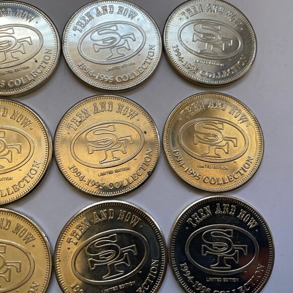 San Francisco 49ers then and now 1994-95 collectable coins 12 of 20 Lot #6 - Picture 5 of 10